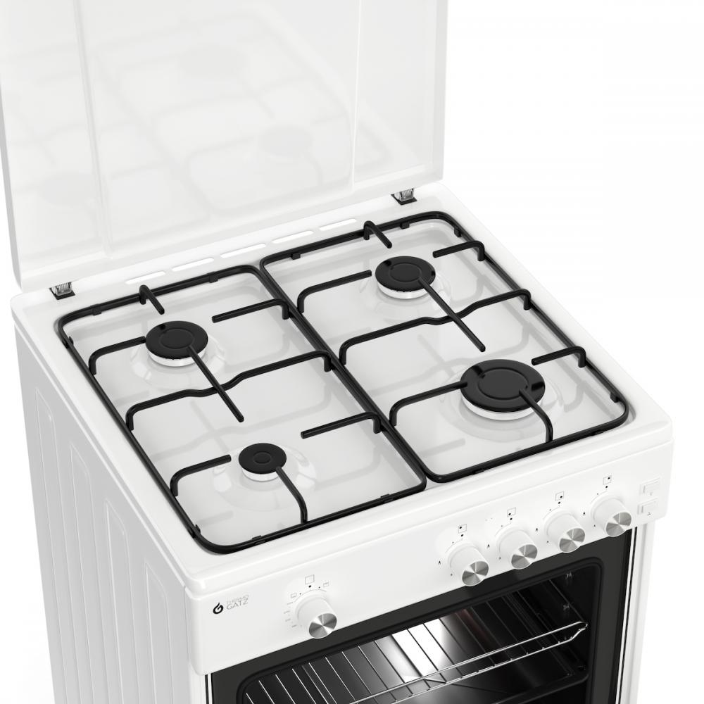 Thermogatz TGS 161 WH Κουζίνα Υγραερίου 55lt με Εστίες Υγραερίου Π61εκ. Λευκή