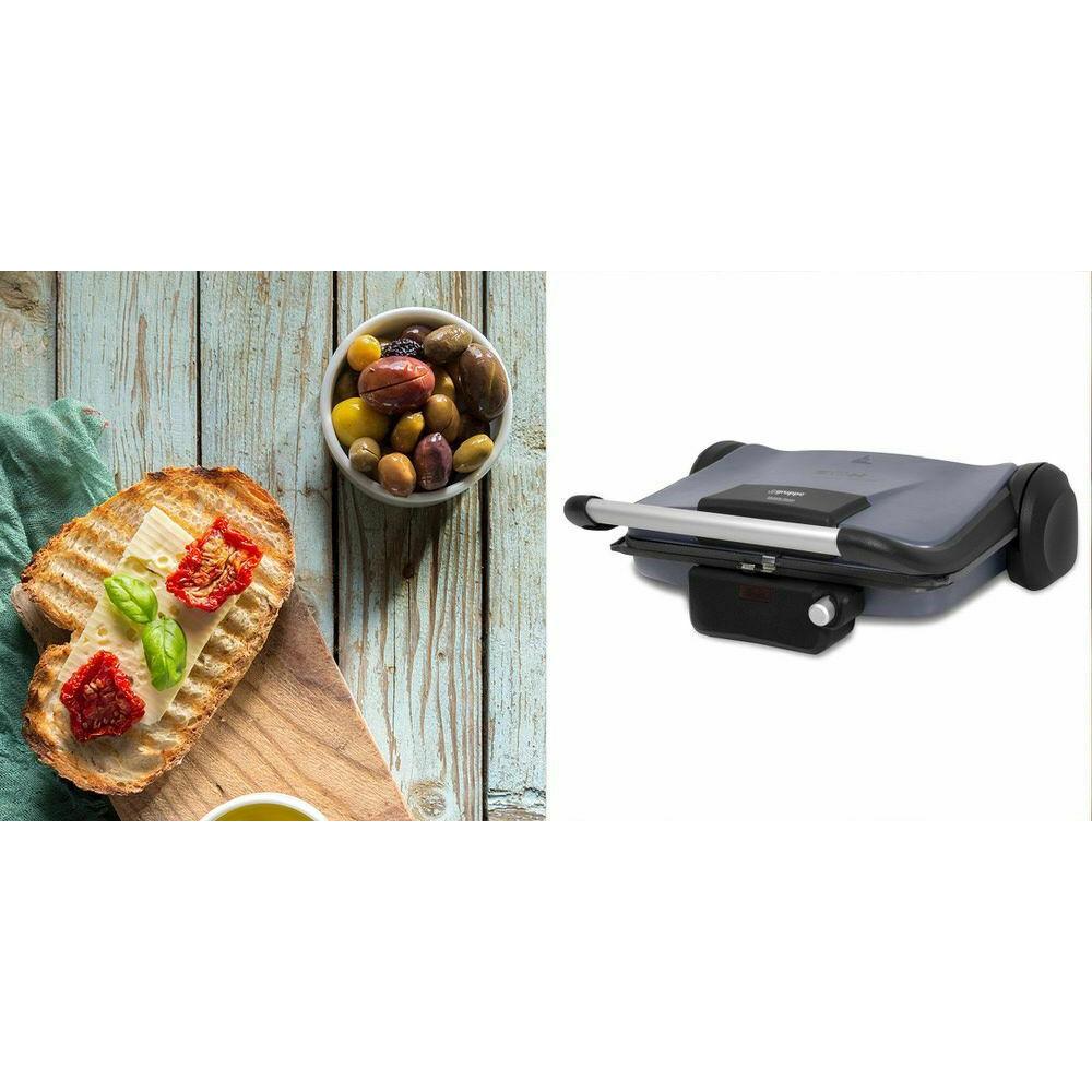 Gruppe T38 Τοστιέρα Γκριλιέρα με Αποσπώμενες Πλάκες 1800W Μπλε