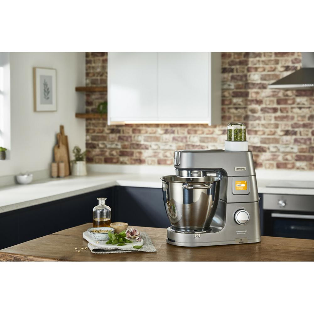 Kenwood Titanium Chef Patissier XL KWL90.124SI Κουζινομηχανή 1400W με Ανοξείδωτο Κάδο 7lt