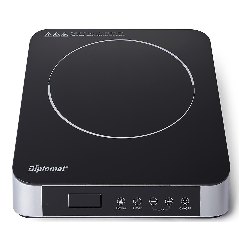 Diplomat DGC A1811 Επιτραπέζια Εστία Κεραμική Μονή Inox