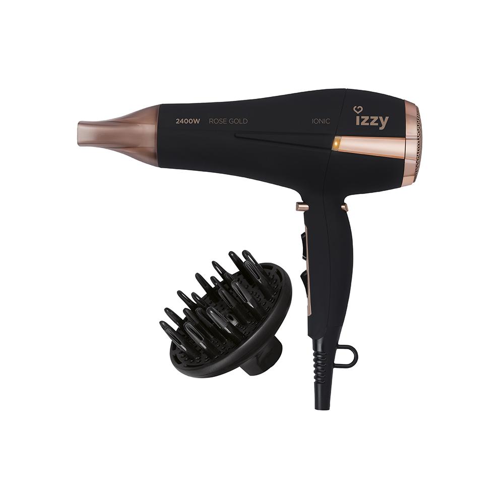 Izzy Rose Gold Ionic 222755 Ionic Πιστολάκι Μαλλιών με Φυσούνα 2400W