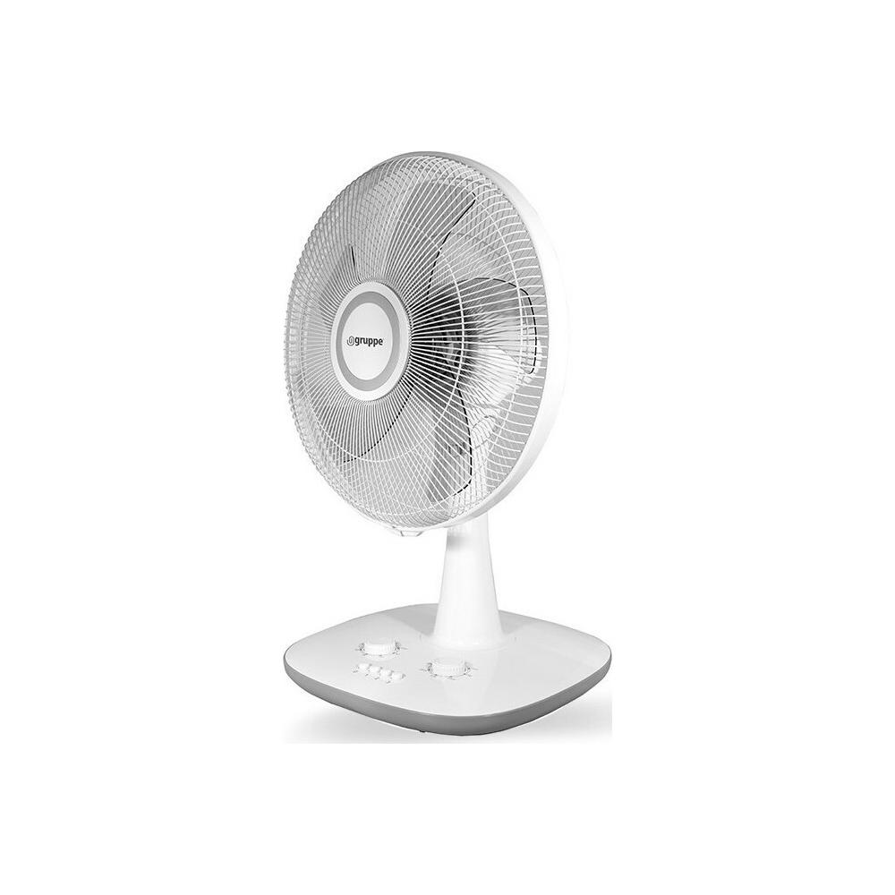 Gruppe FT40-318 Επιτραπέζιος Ανεμιστήρας 45W Διαμέτρου 40cm White