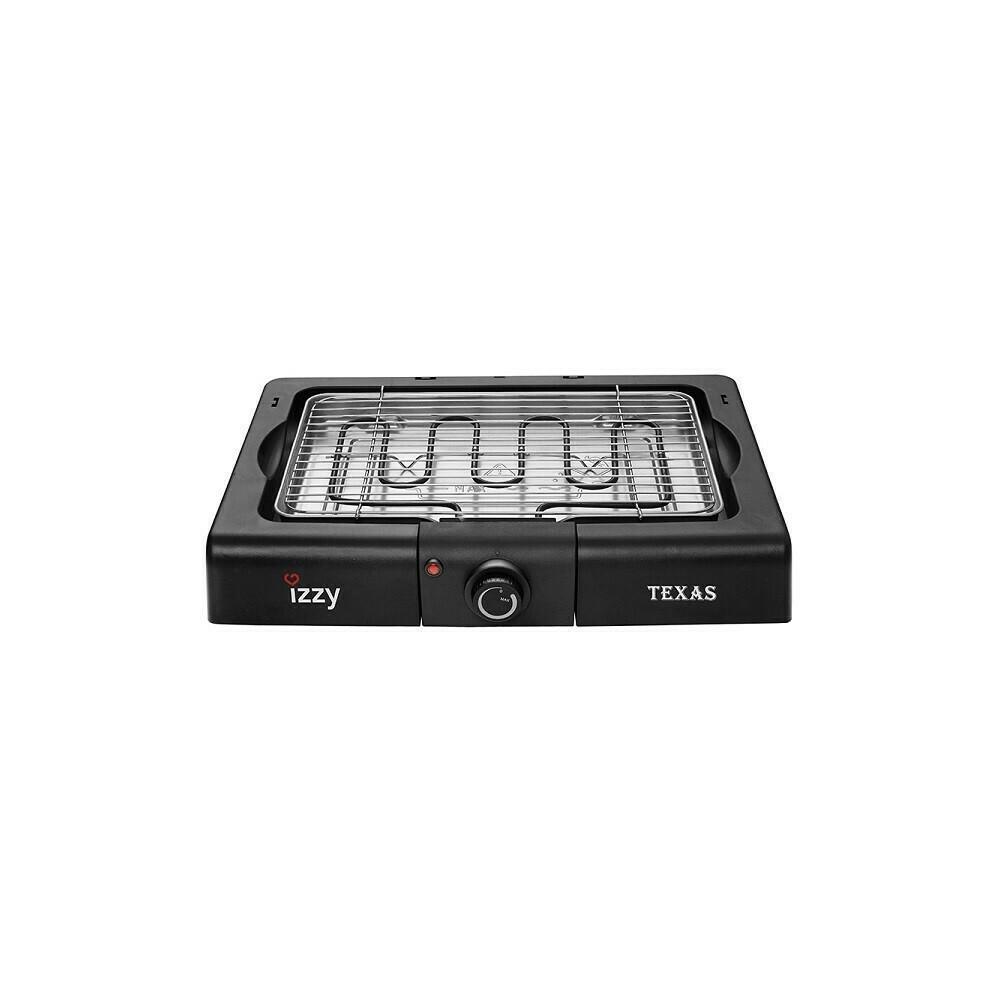 Izzy Texas Επιτραπέζια Ηλεκτρική Ψησταριά Σχάρας 2400W με Ρυθμιζόμενο Θερμοστάστη