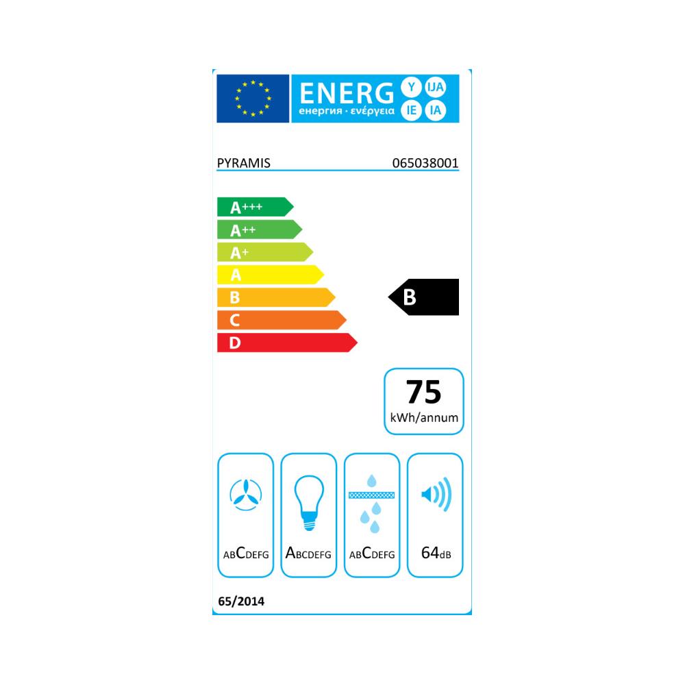 Pyramis Plus Απορροφητήρας Καμινάδα 60cm Inox