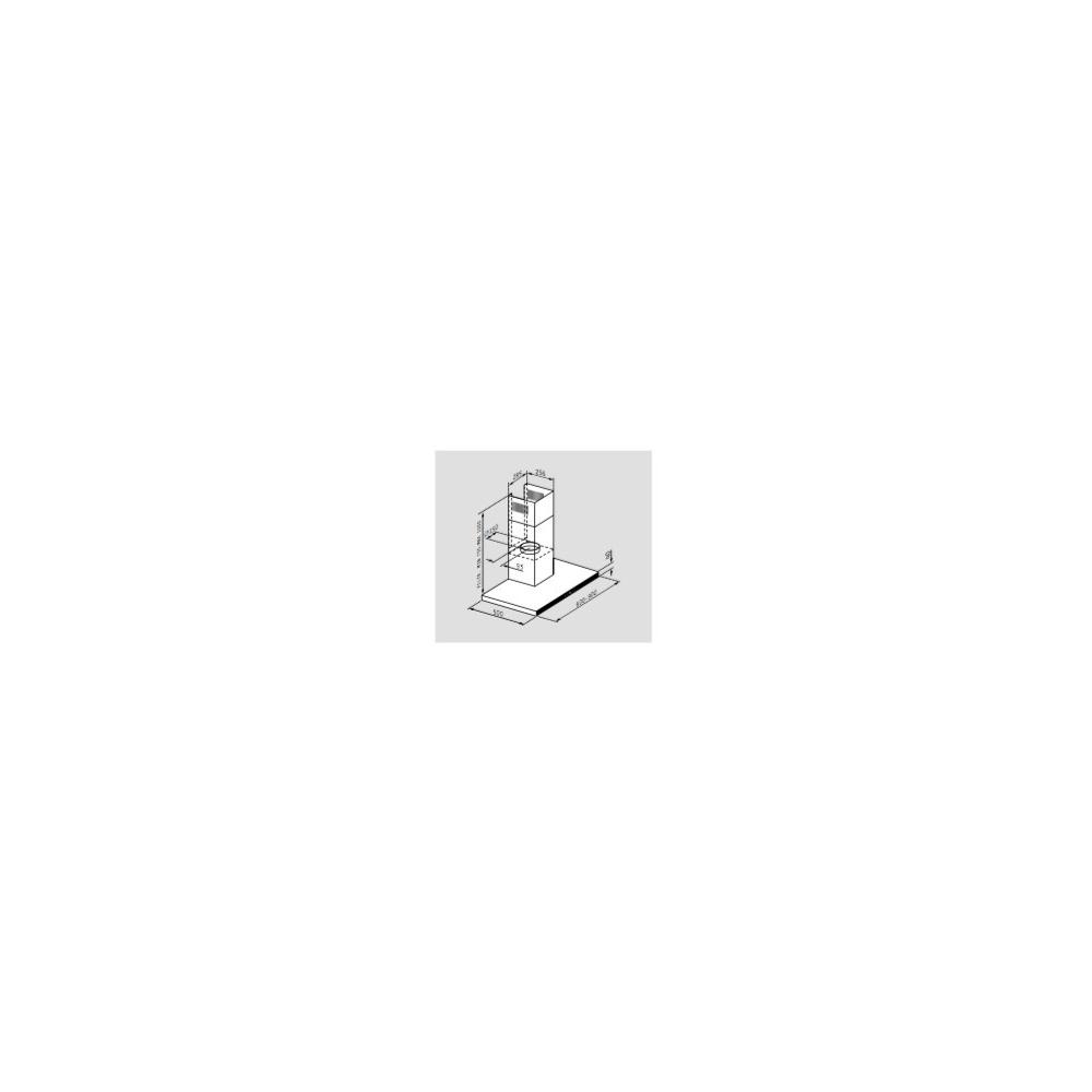 Pyramis Grandezzo Απορροφητήρας Καμινάδα 90cm Inox-Black