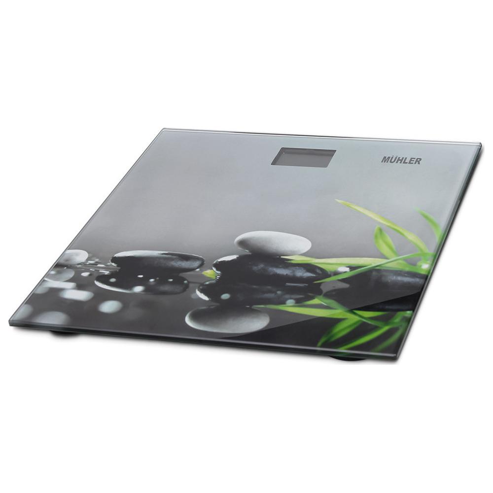 Muhler MSC-3077 Bathroom Digital Scale Bamboo Spa