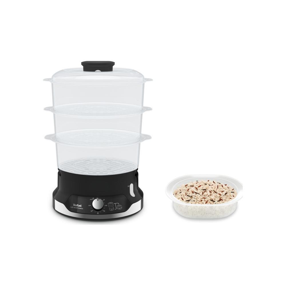 Tefal Ultracompact Ατμομάγειρας με 3 Επίπεδα Μαγειρέματος 9lt