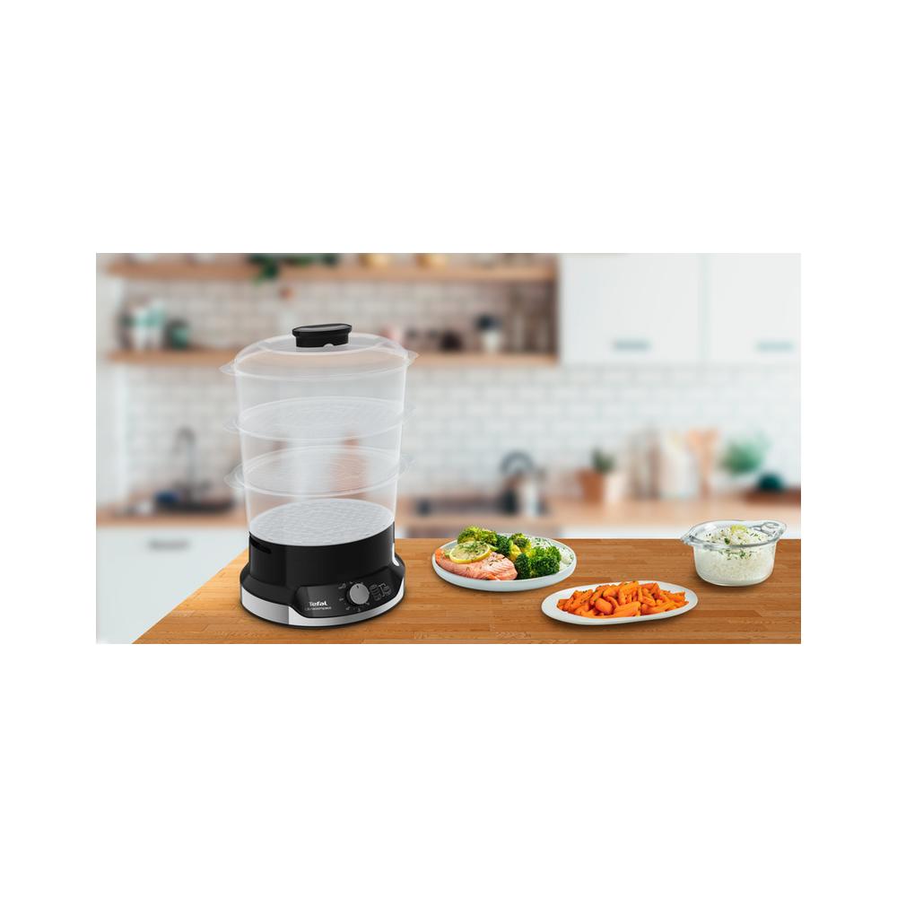 Tefal Ultracompact Ατμομάγειρας με 3 Επίπεδα Μαγειρέματος 9lt