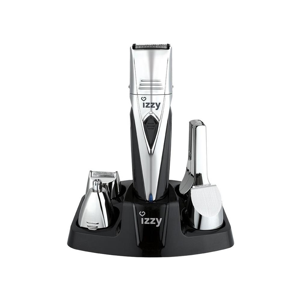 Izzy PG150 Σετ Επαναφορτιζόμενης Κουρευτικής Μηχανής Ασημί