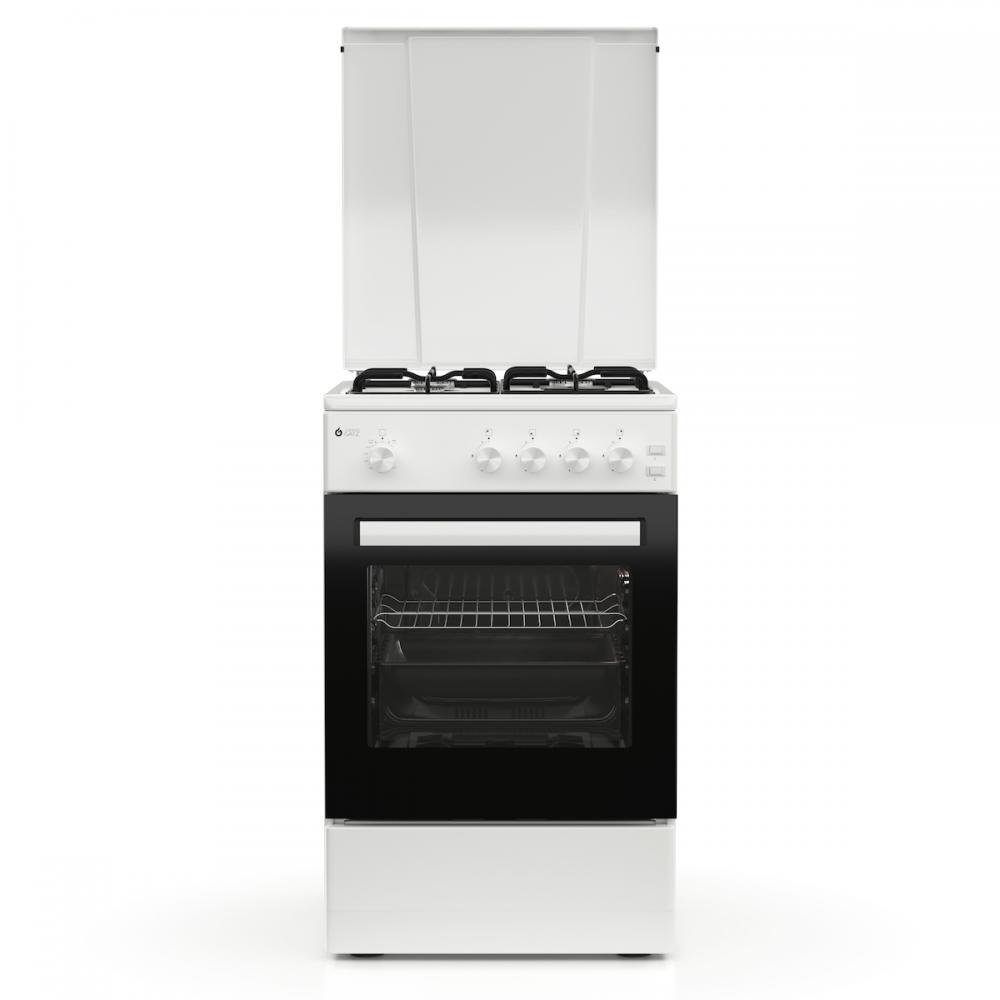 Thermogatz TGS 151 WH Κουζίνα Υγραερίου & Ρεύματος 43lt με Εστίες Υγραερίου Π49.8εκ. Λευκή