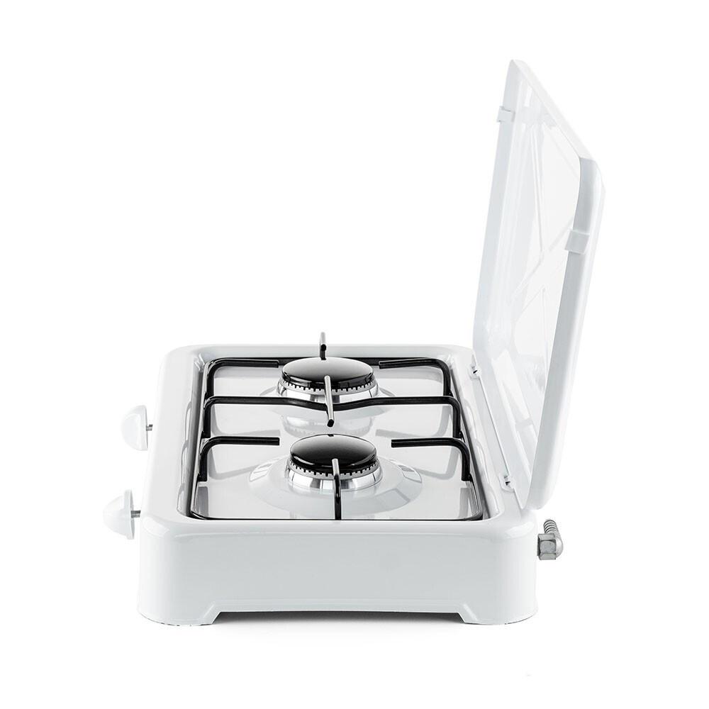 Termomax TX202 Επιτραπέζια Εστία Υγραερίου Διπλή Λευκή