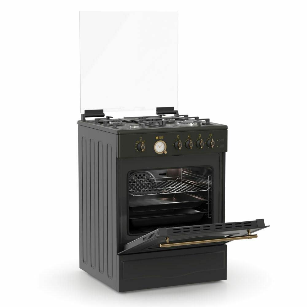 Thermogatz TGS 4222 RUSTIC ANTH Κουζίνα Υγραερίου 49lt με Εστίες Υγραερίου Π60εκ. Inox