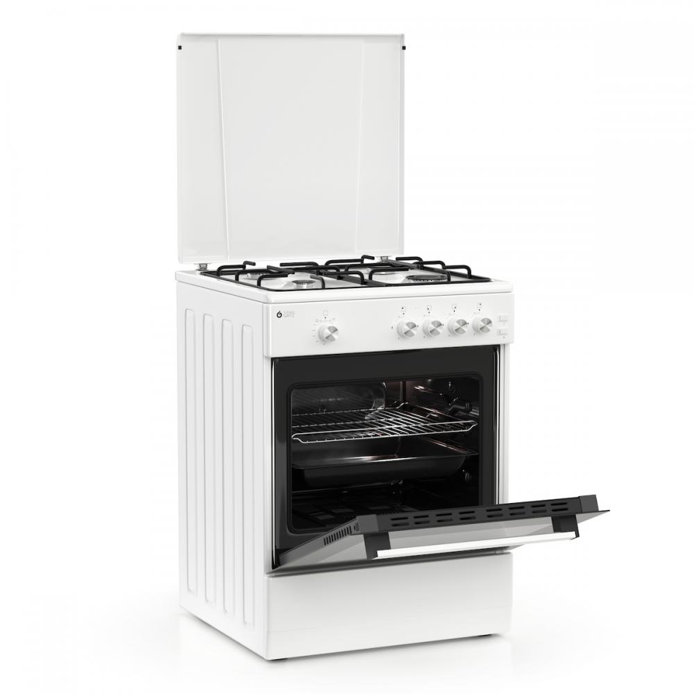 Thermogatz TGS 161 WH Κουζίνα Υγραερίου 55lt με Εστίες Υγραερίου Π61εκ. Λευκή