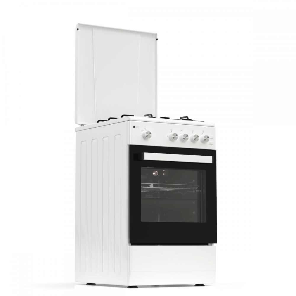 Thermogatz TGS 151 WH Κουζίνα Υγραερίου & Ρεύματος 43lt με Εστίες Υγραερίου Π49.8εκ. Λευκή